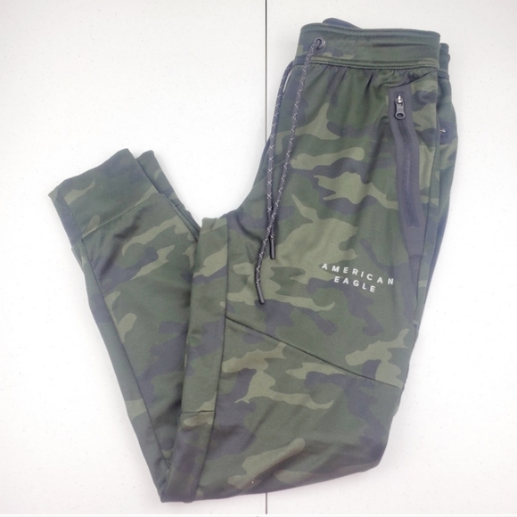 American Eagle Outfitters Pants - AMERICAN EAGLE Camo Joggers Zipper Sweatpants
